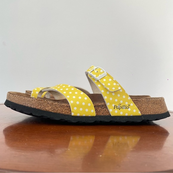 Birkenstock Papillio Yellow Polka Dot Mayari Strap Sandals | EU 40 - Picture 3 of 9